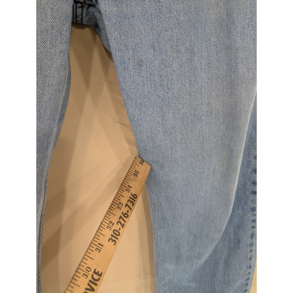 Levi's 505 Regular Fit Jeans Mens W36 L32 Light Wash Denim - Picture 2 of 8